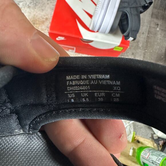 Nike Icon Classic Sandal Black White Platform Wedge DH0224-001 Women Size 8 - Picture 3 of 15